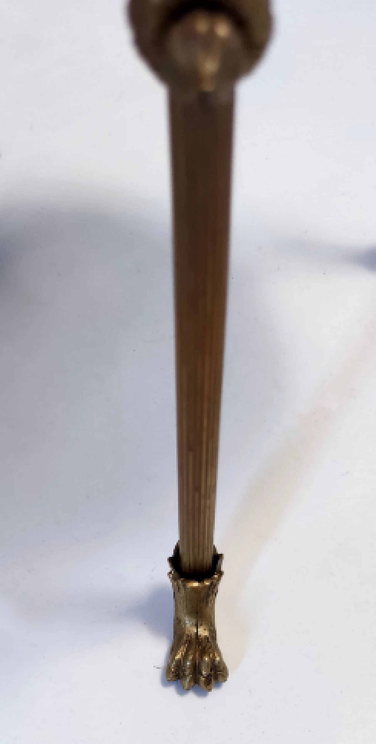 Metal, travertine and glass floor lamp by Vittorio Zecchin, 1920s 11