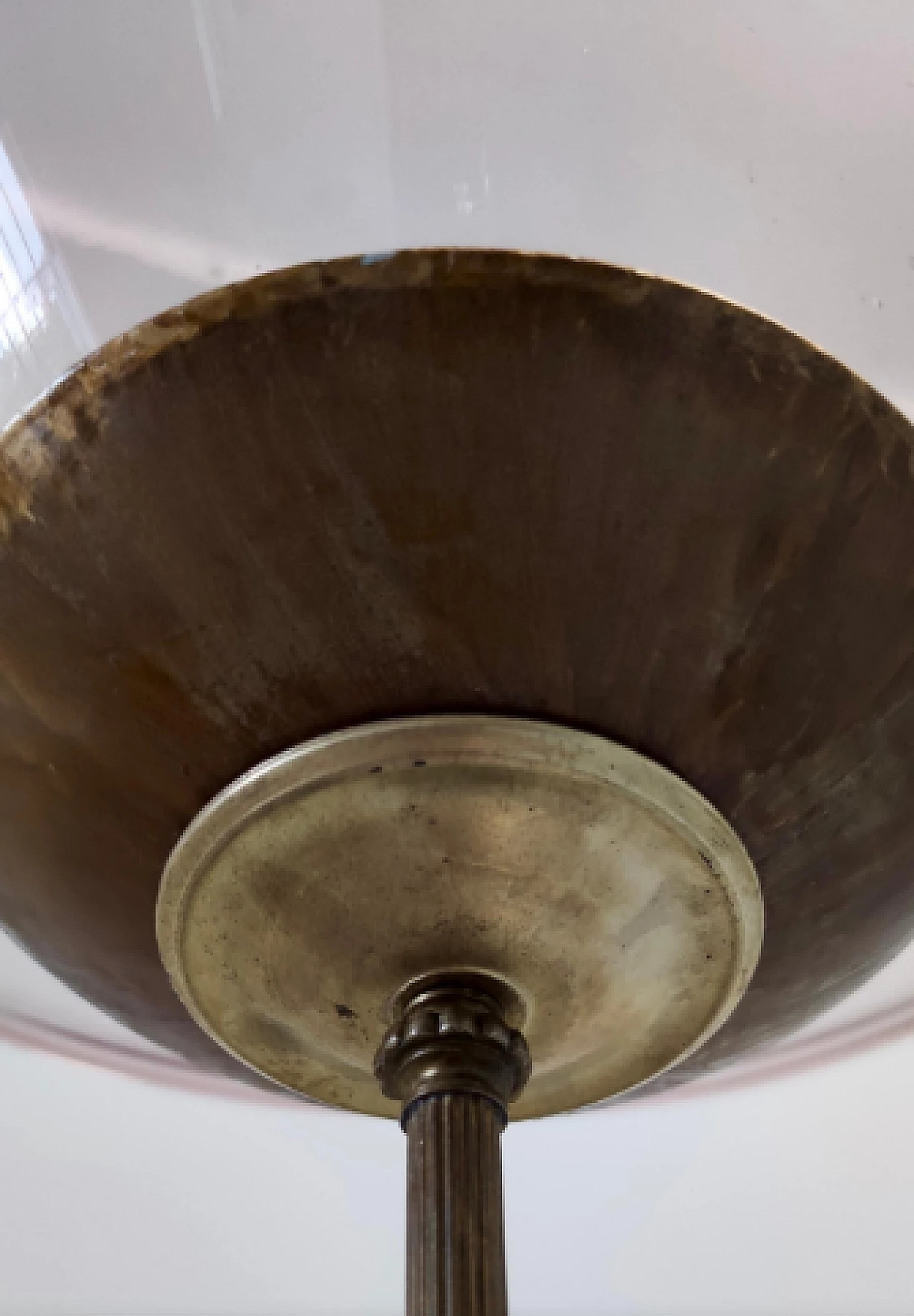 Metal, travertine and glass floor lamp by Vittorio Zecchin, 1920s 16