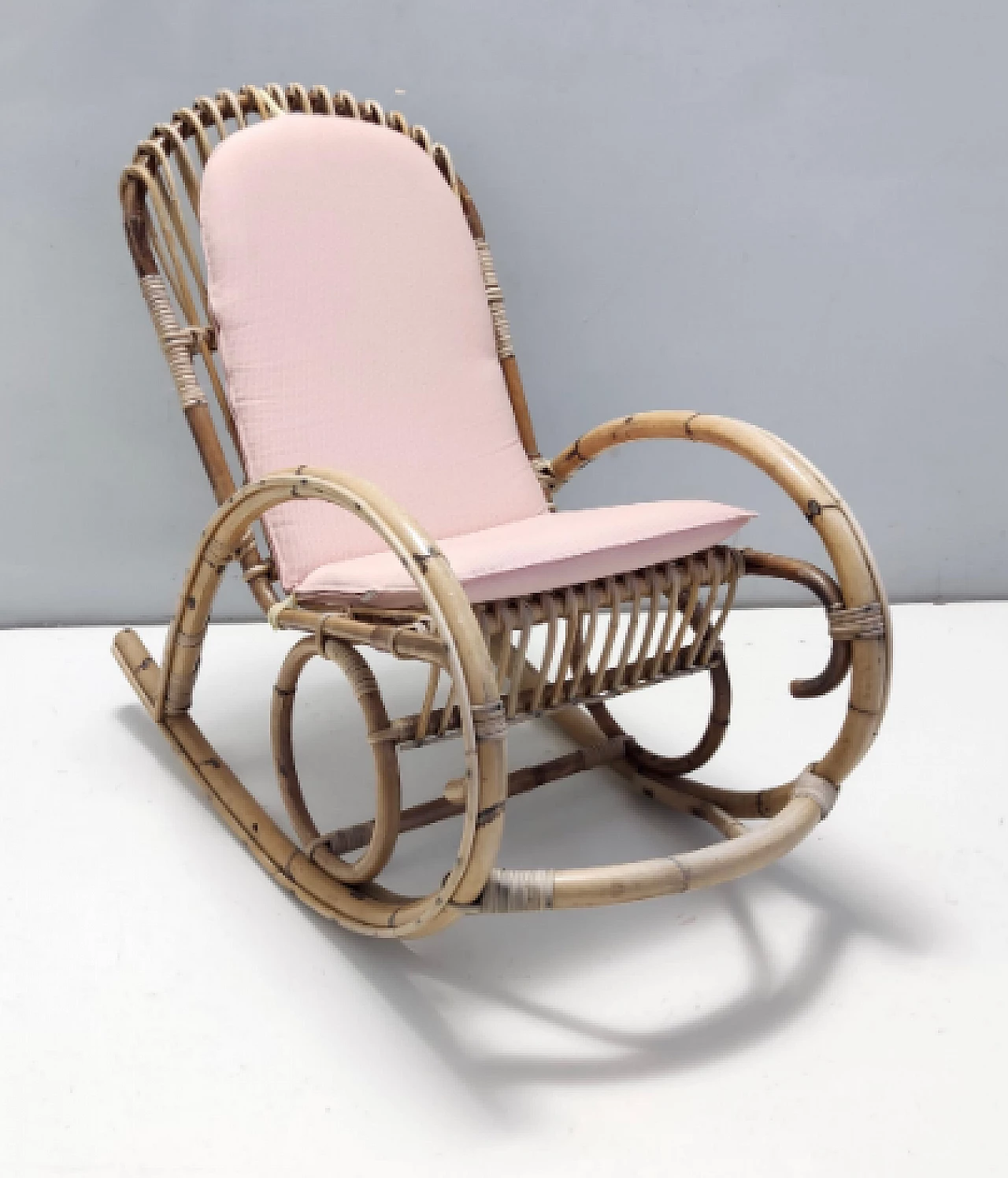 Pair of children's rocking chairs attributed to Bonacina, 1970s 6