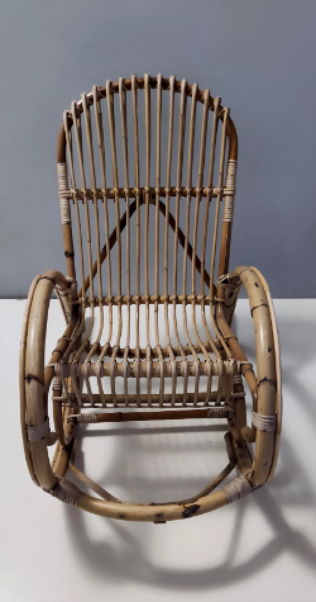 Pair of children's rocking chairs attributed to Bonacina, 1970s 9