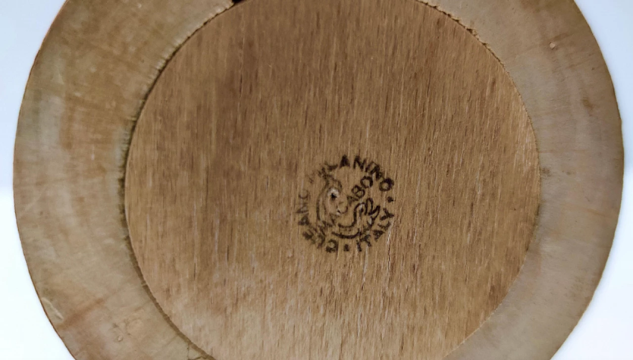 Brocca in faggio, pergamena e ottone di Aldo Tura per Macabo, anni '60 10