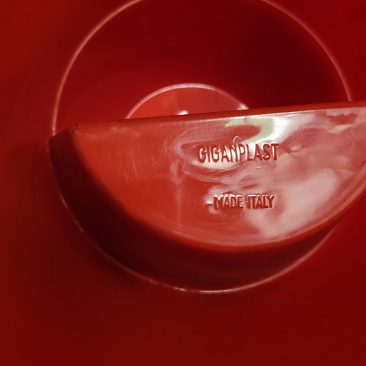 4 Sgabelli Diablo in plastica arancione di Giganplast, anni '70 9