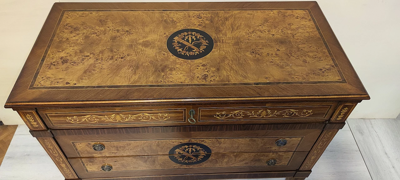 Napoleon III inlaid wood commode, 19th century 6