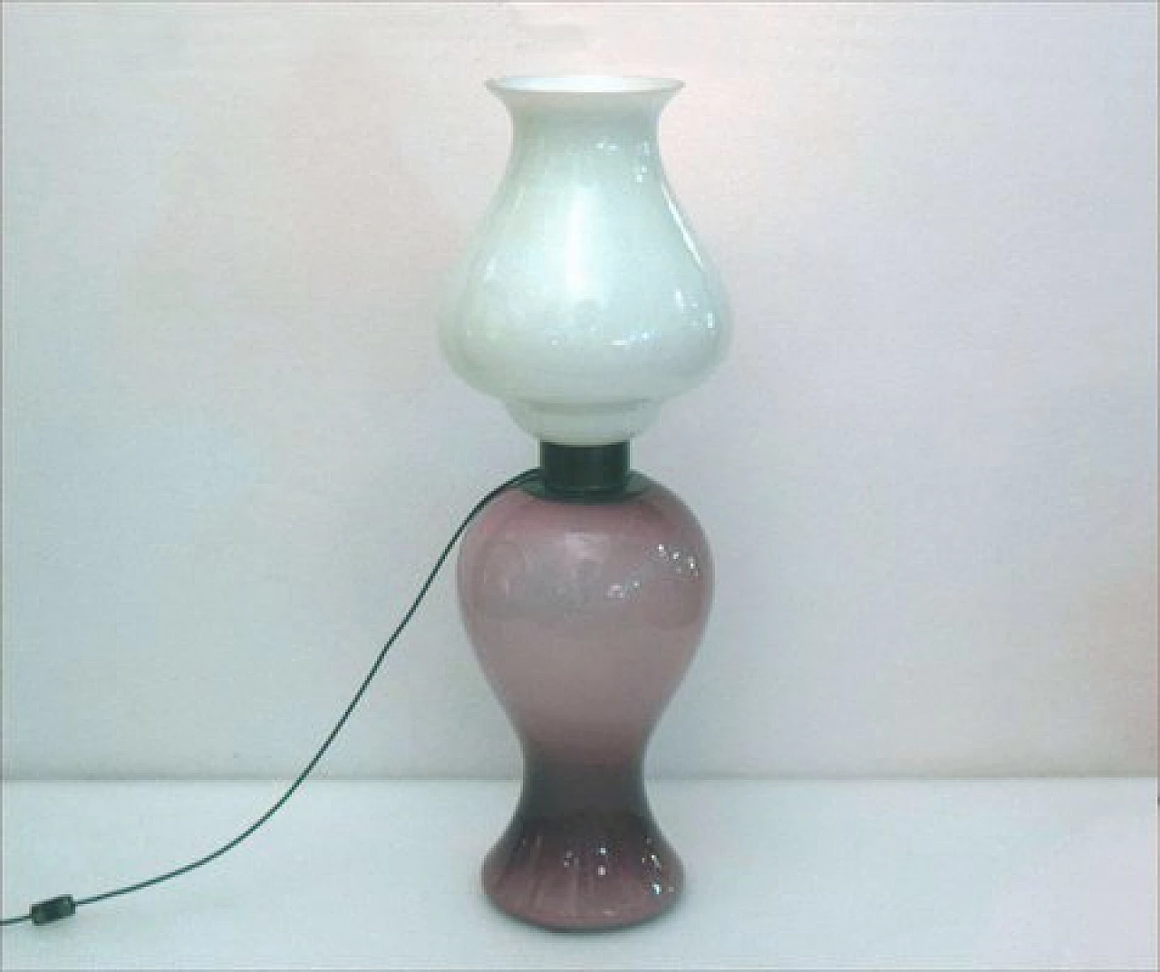 Murano glass and bronze floor lamp, 1970s 1