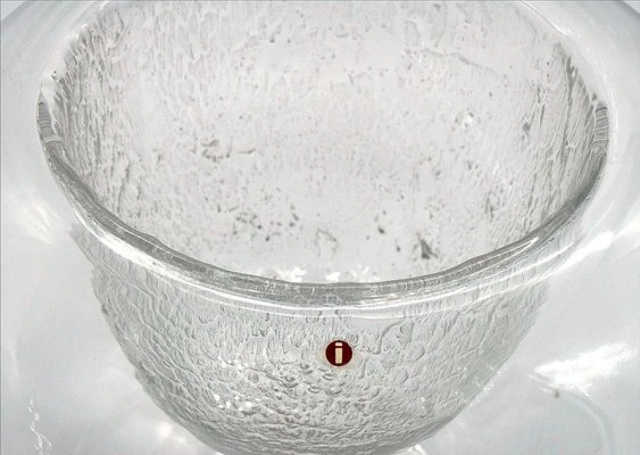 Crystal centrepiece vase by Tapio Wirkkala for Iittala, 1970s 3