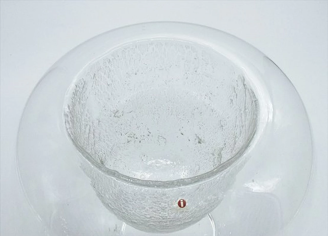 Crystal centrepiece vase by Tapio Wirkkala for Iittala, 1970s 5