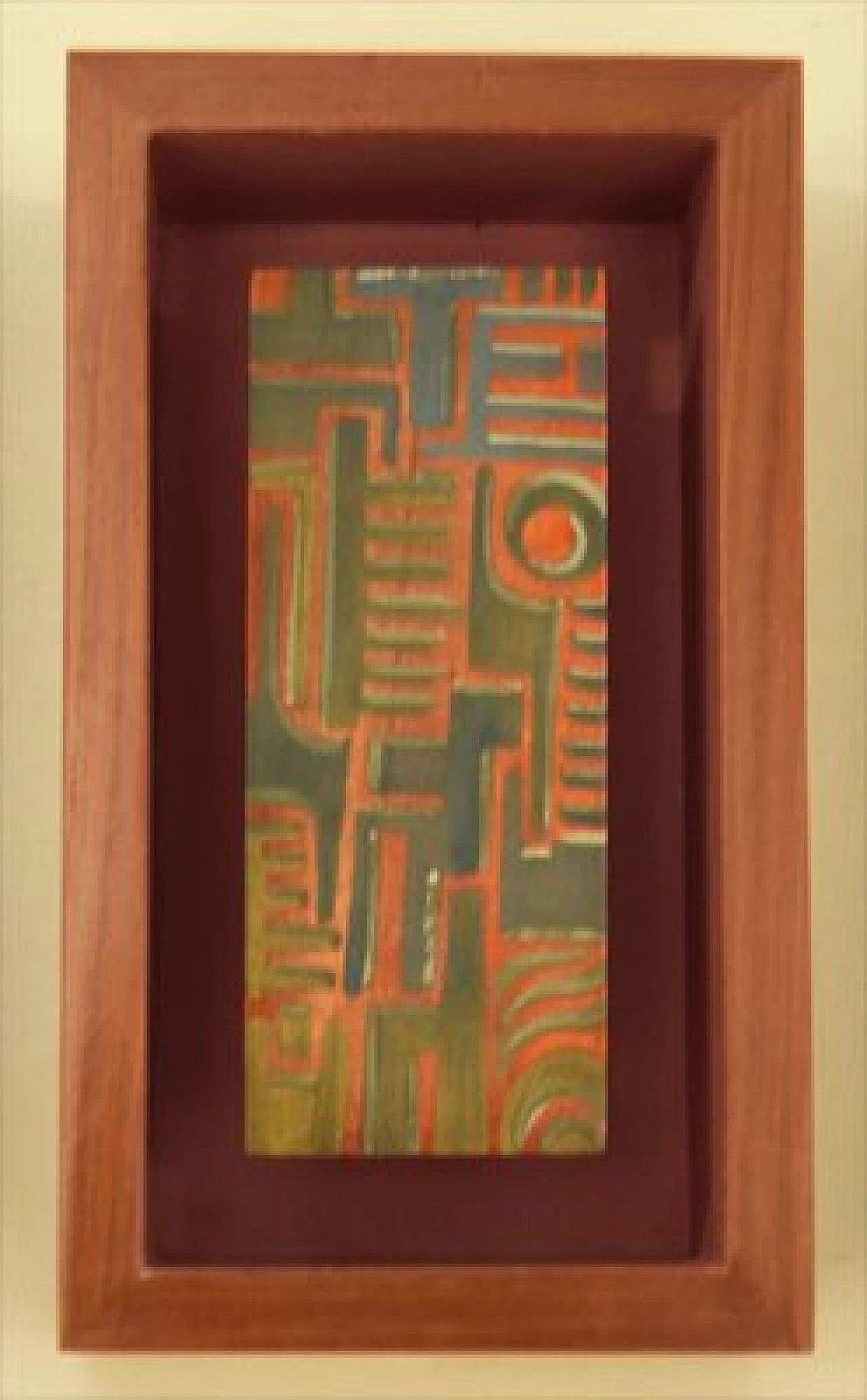 Futurist-style wall light with five wooden modules, 1950s 10