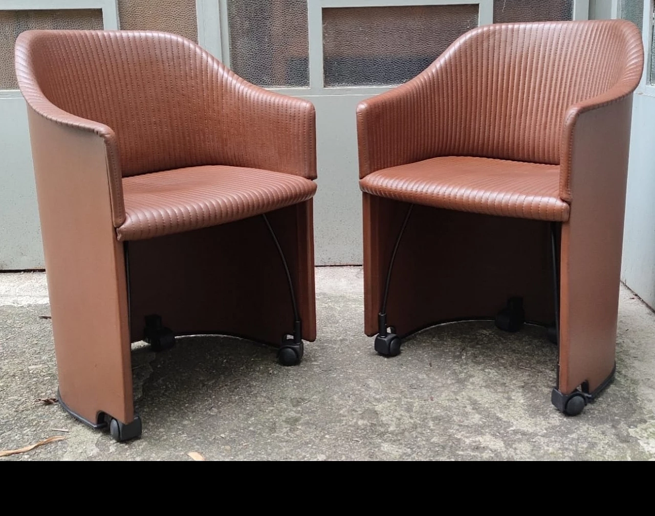 Pair of Artona 8551 armchairs by Tobia Scarpa for Maxalto, 1980s 6