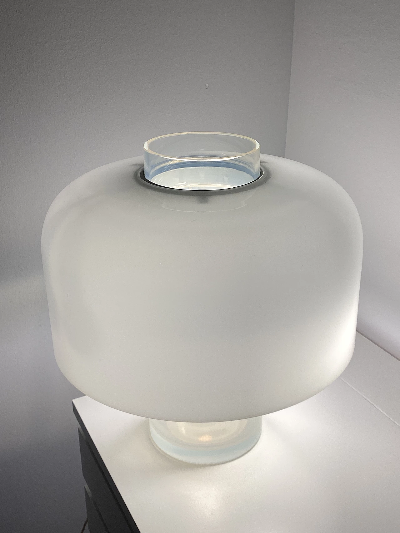 Lampada da tavolo LT226 in vetro di Murano di Carlo Nason per Mazzega, anni '60 12