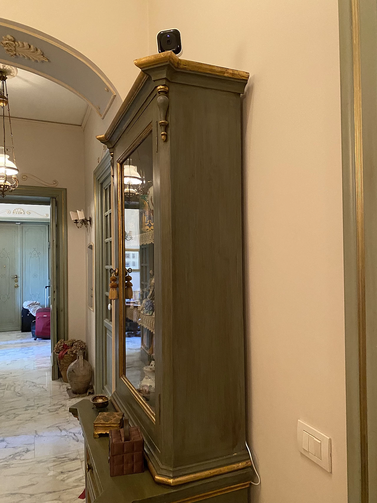 Credenza in legno con vetrina, '800 5