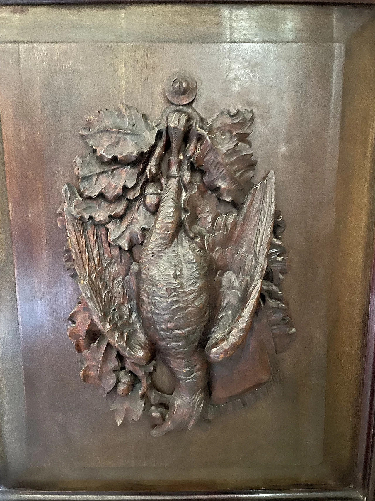 Carved wooden sideboard with recessed drawers, 19th century 6
