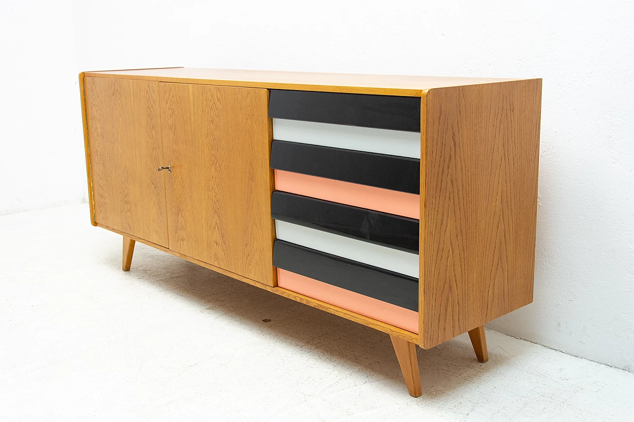 Mid Century U-460 sideboard by Jiří Jiroutek for Interiér Praha, 1960s 2