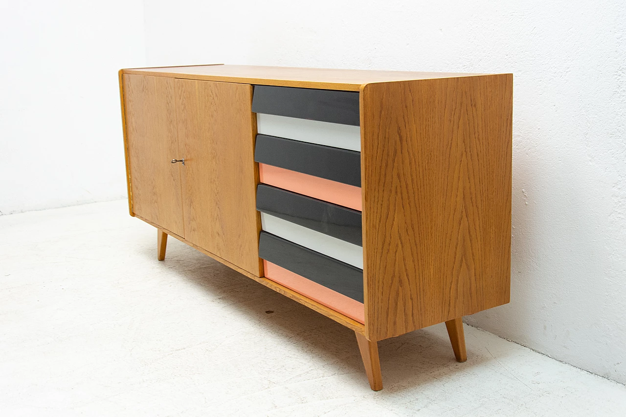 Mid Century U-460 sideboard by Jiří Jiroutek for Interiér Praha, 1960s 4