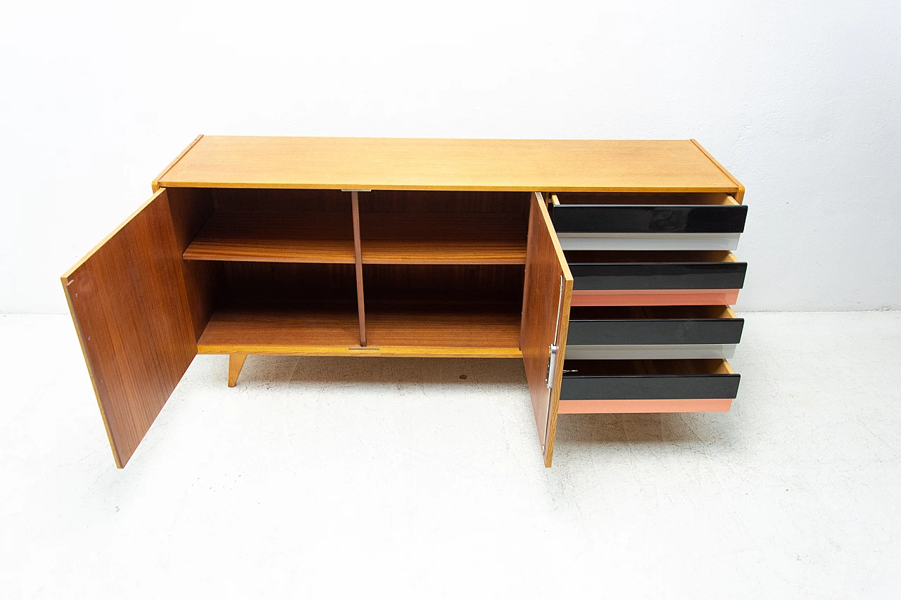 Mid Century U-460 sideboard by Jiří Jiroutek for Interiér Praha, 1960s 7