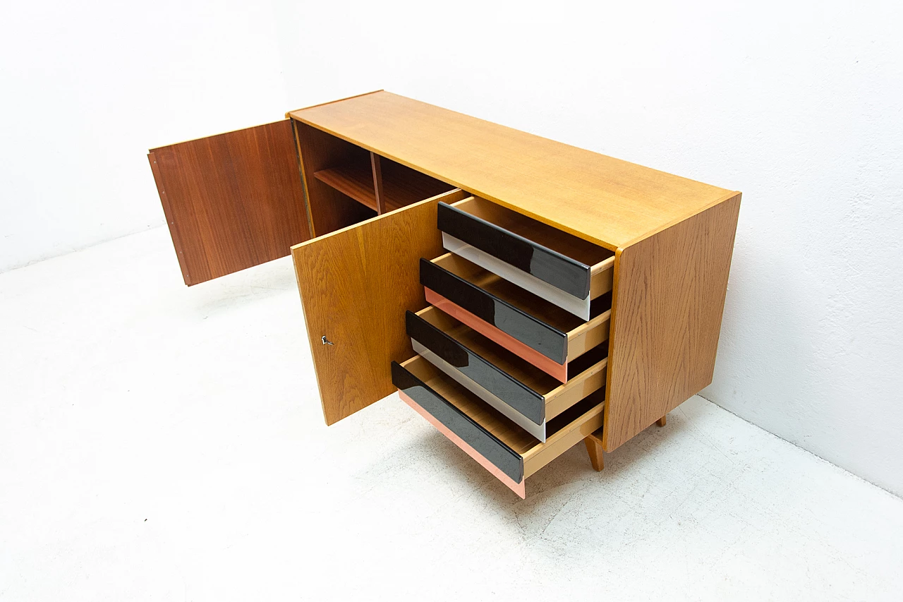 Mid Century U-460 sideboard by Jiří Jiroutek for Interiér Praha, 1960s 9