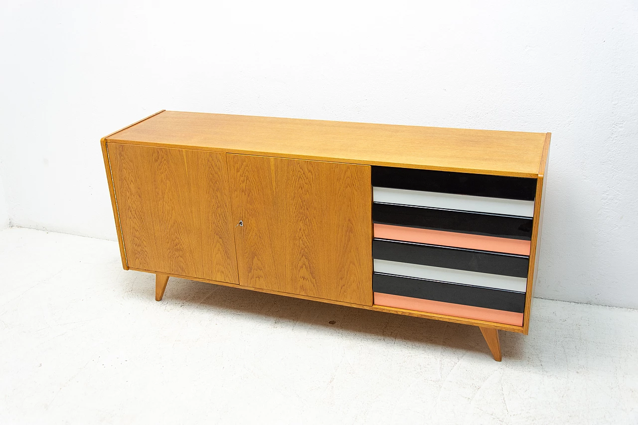 Mid Century U-460 sideboard by Jiří Jiroutek for Interiér Praha, 1960s 19