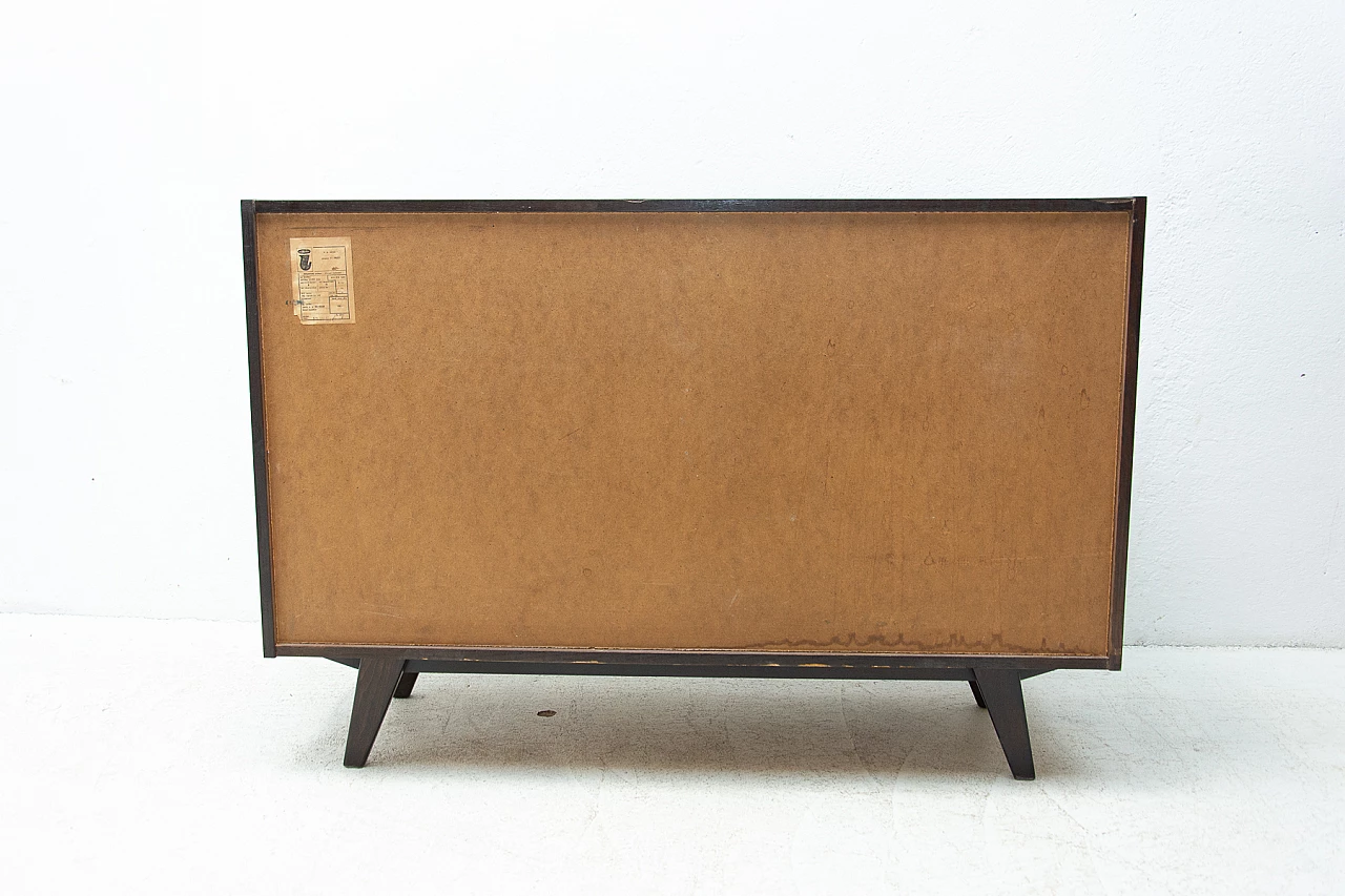 U-453 oak chest of drawers by Jiri Jiroutek for Interiér Praha, 1960s 13
