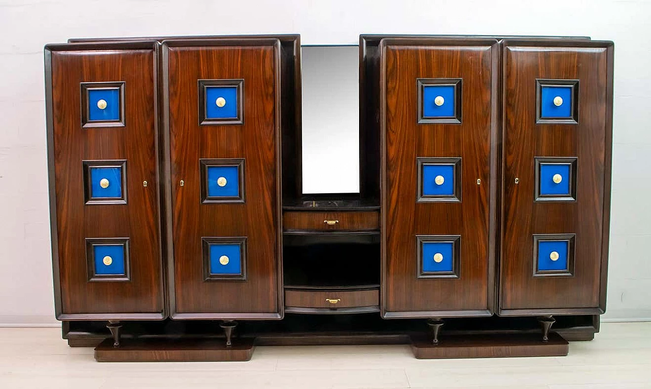 Walnut bar cabinet by Guglielmo Ulrich for Arredamenti Casa, 1940s 13