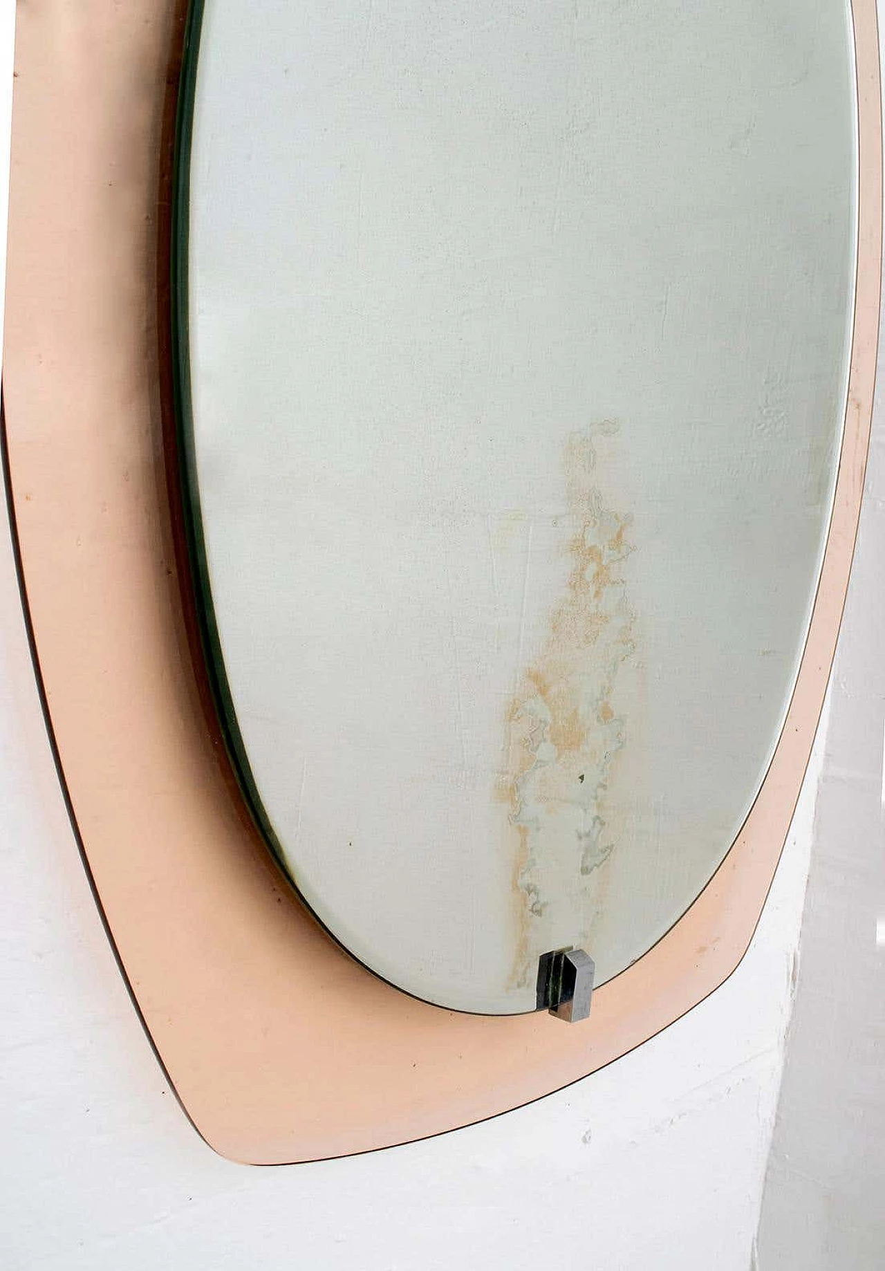 Wall mirror with caramel glass frame for Veca, 1960s 5