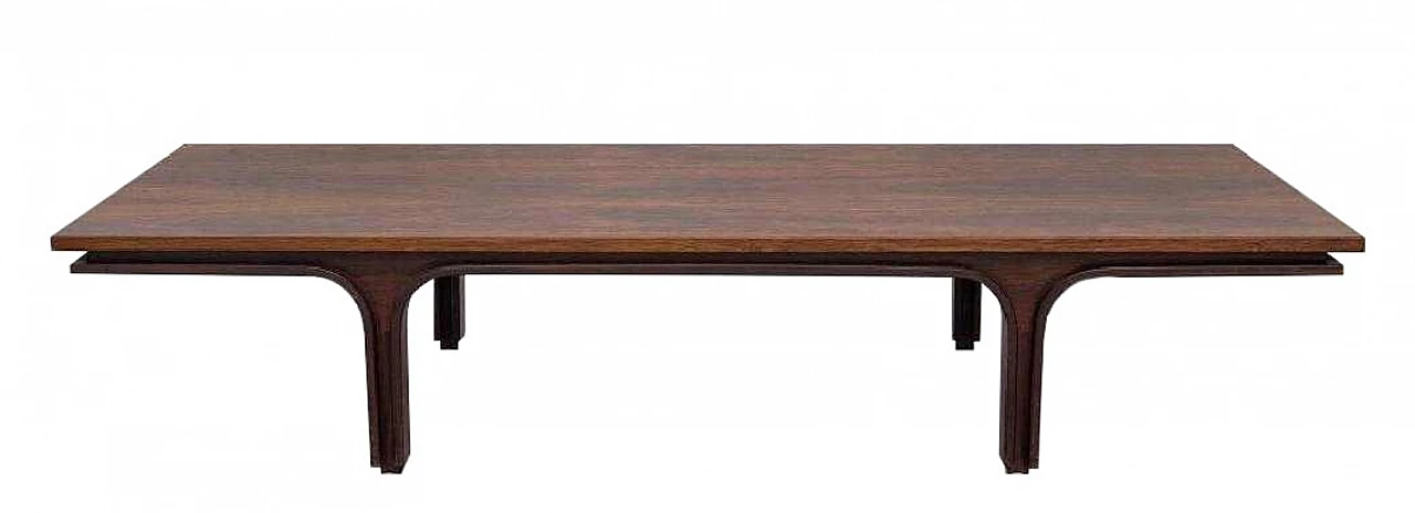 Rosewood coffee table by Gianfranco Frattini for Bernini, 1950s 2