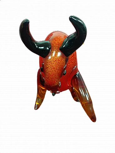 Murano glass bull, 1950s
