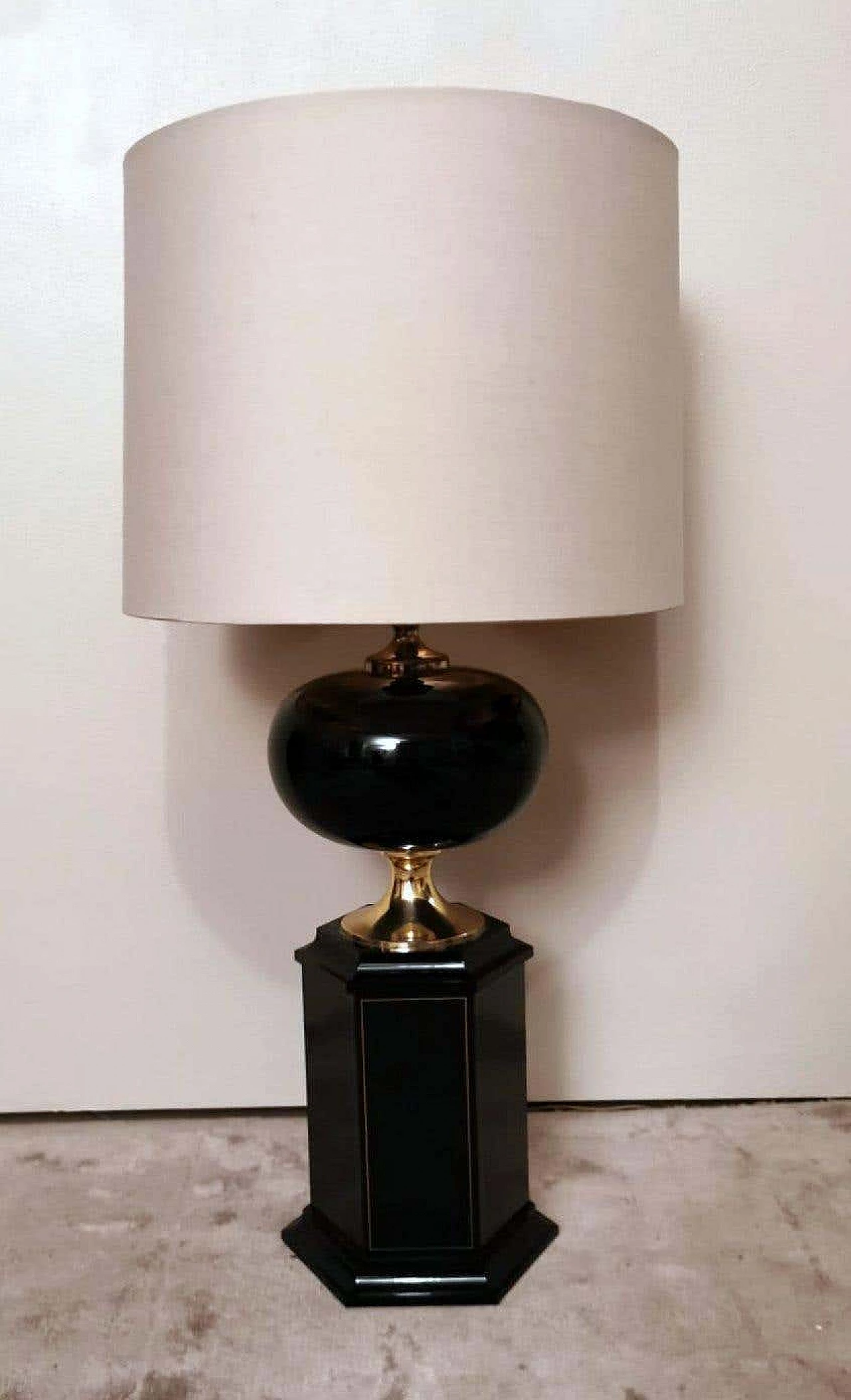 Lampada da tavolo in stile Hollywood Regency di Maison Jansen, anni '70 15