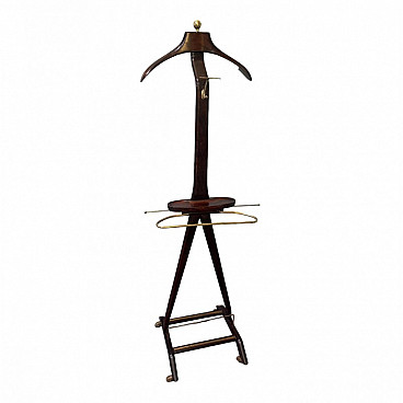 Valet stand with crutch and pants holder by Ico Parisi for Fratelli Reguitti, 1960s