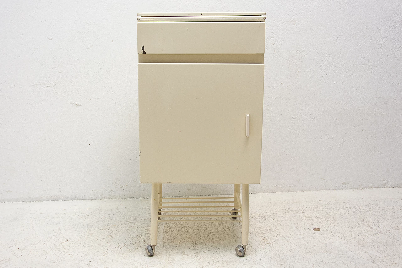 Pair of industrial tin bedside tables, 1970s 9