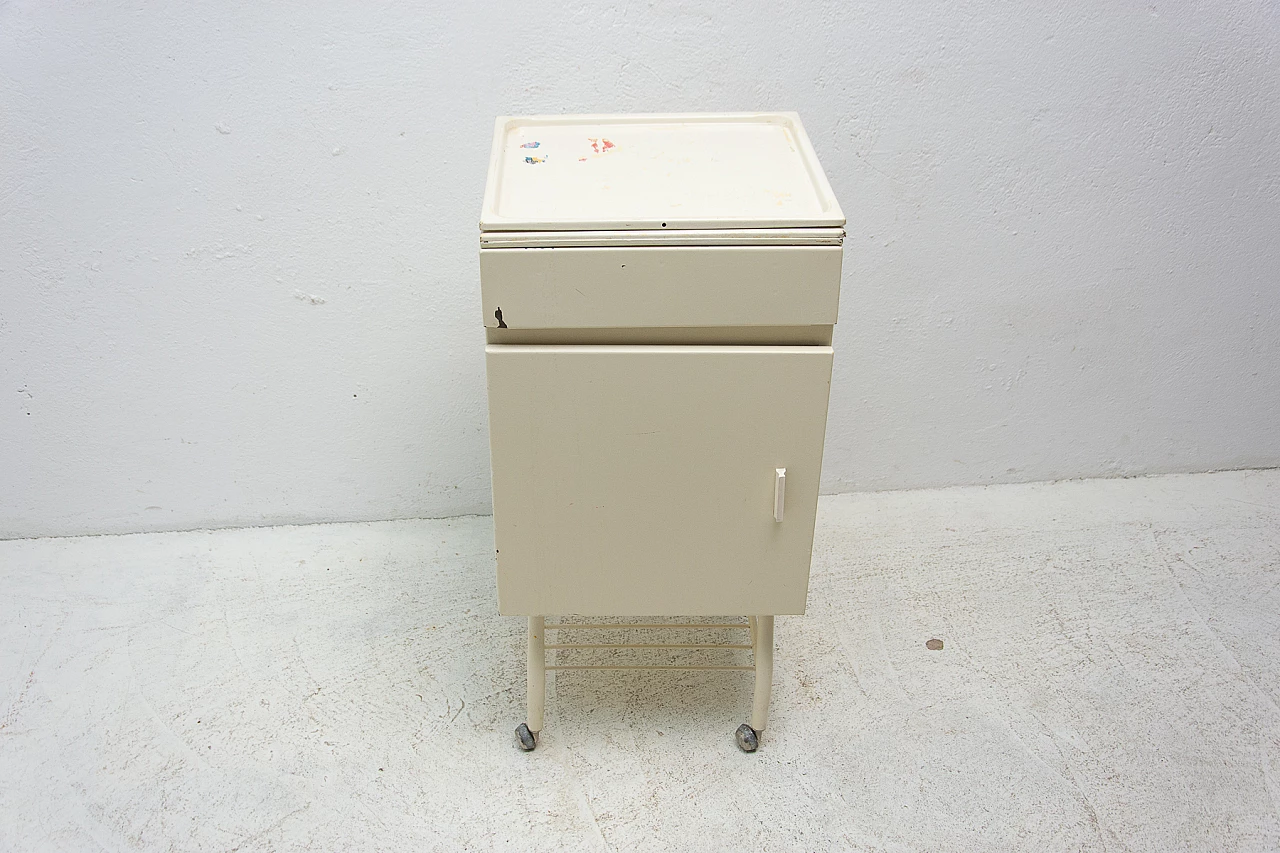 Pair of industrial tin bedside tables, 1970s 10