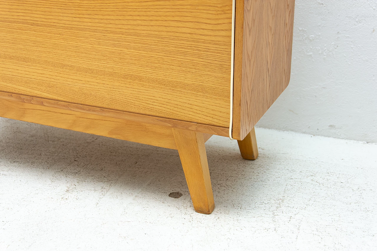 Cassapanca Mid-Century in faggio di Bohumil Landsman per Jitona, anni '60 13