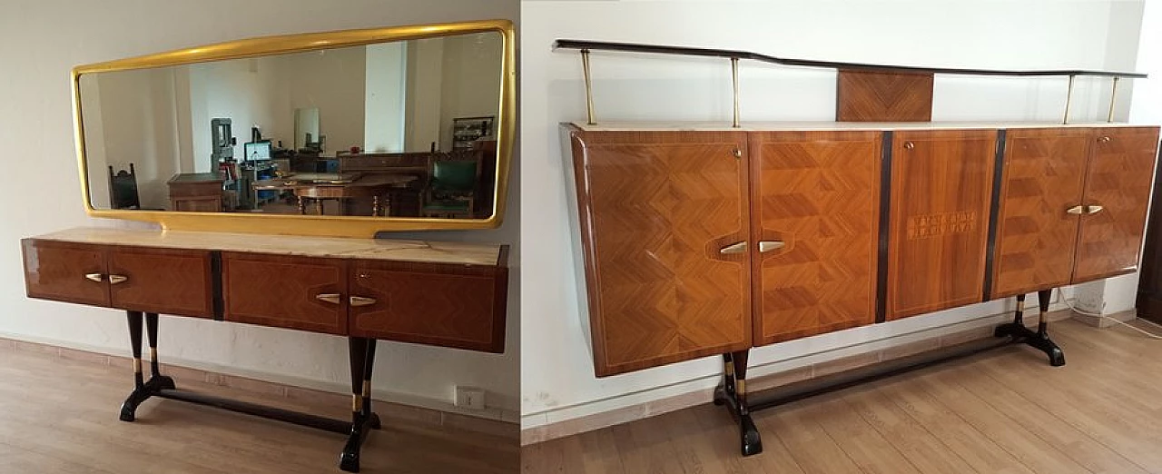 Pair of sideboards by Vittorio Dassi for Cecchini, 1950s 1