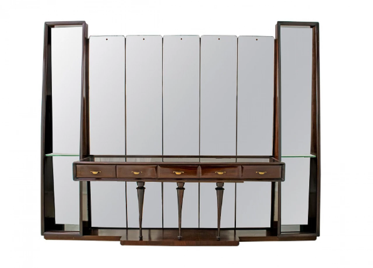 Console with mirrors by Guglielmo Ulrich for Ar.Ca, 1950s 1