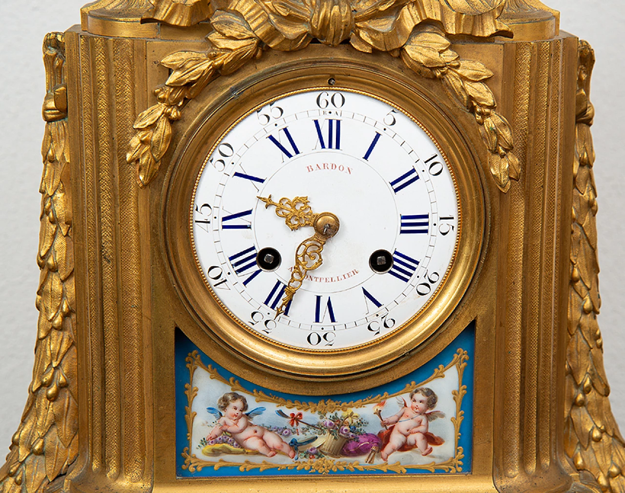 Napoleon III bronze and porcelain clock, second half of the 19th century 2