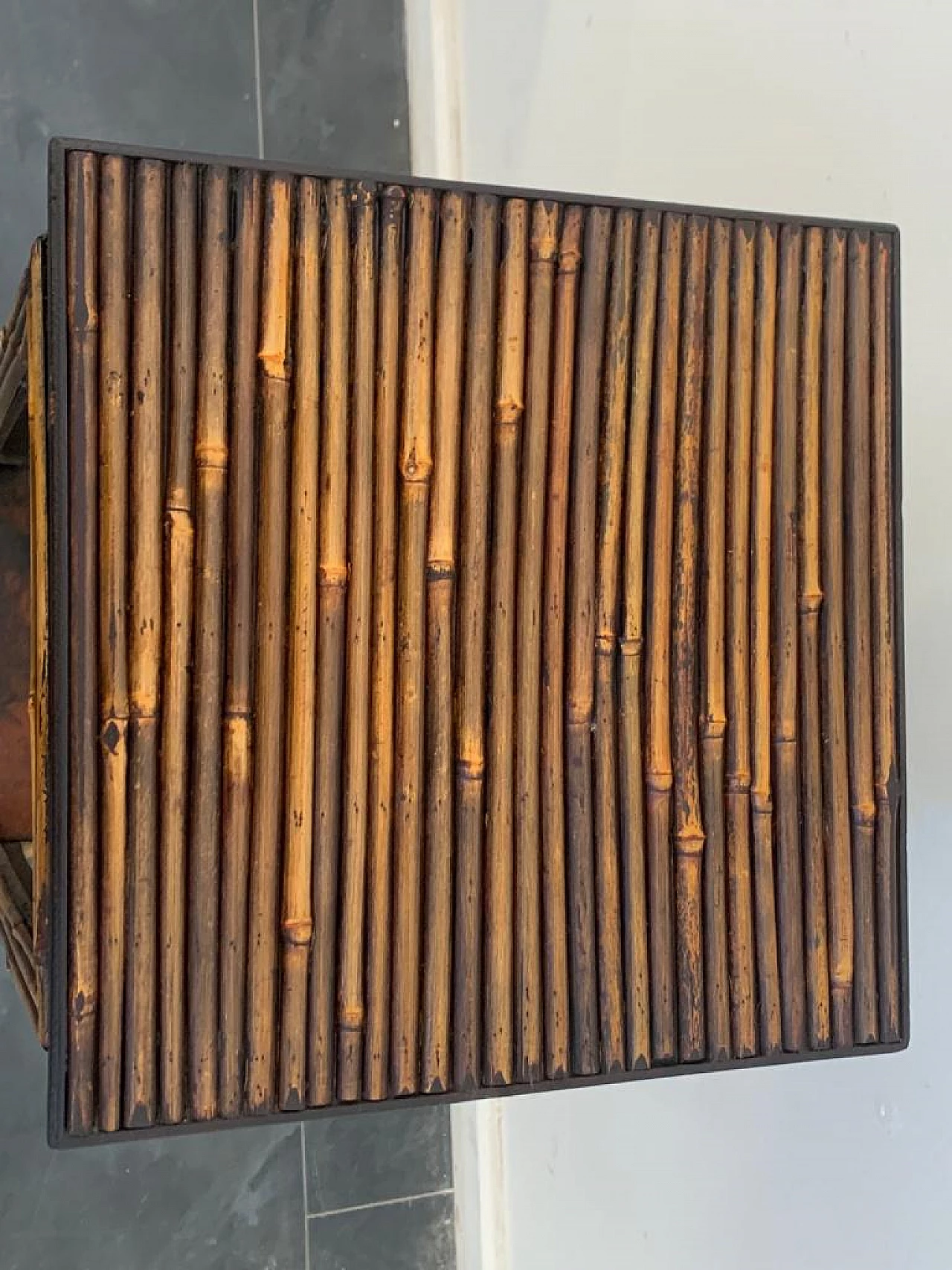 Tavolino in bambù nello stile Chinoserie, anni '80 6