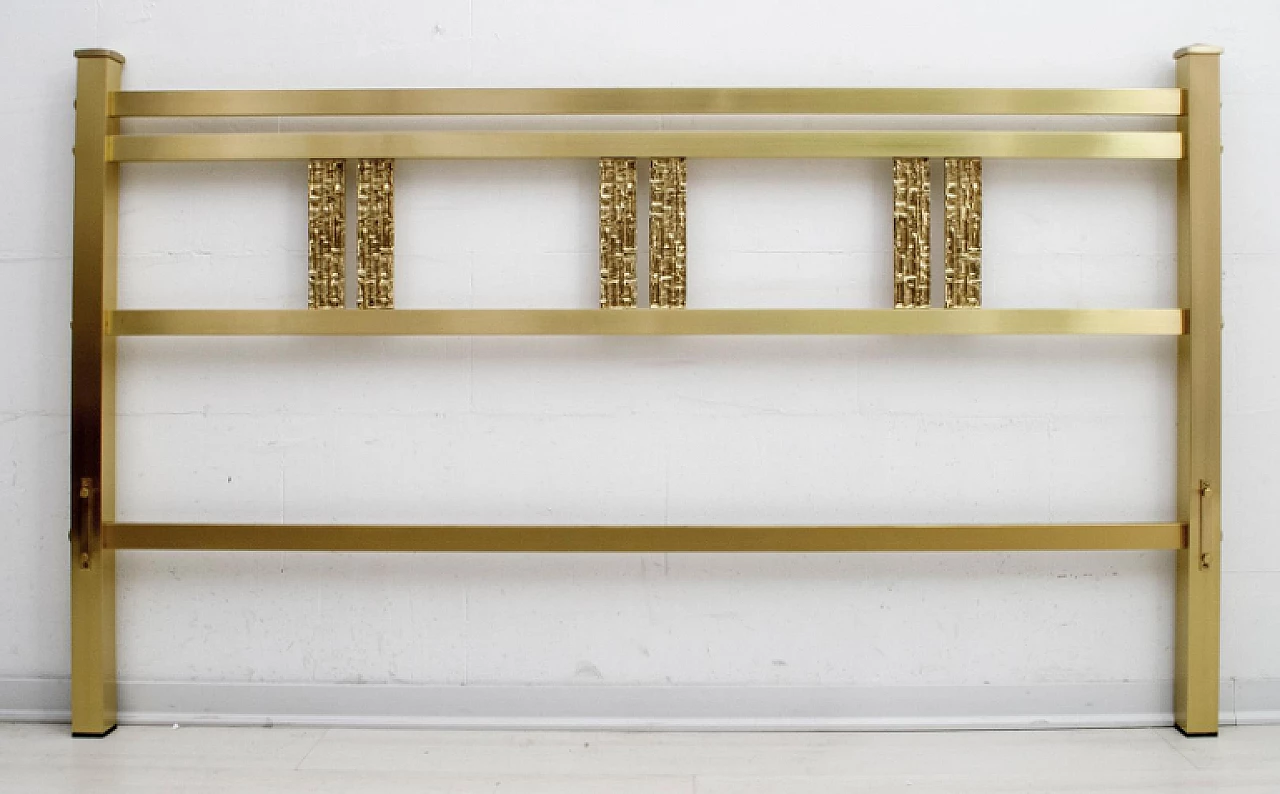 Brass and bronze bed by Luciano Frigerio for Frigerio di Desio, 1970s 4