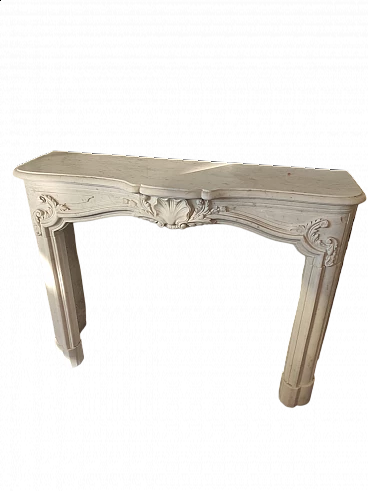 Fireplace in Carrara Calacatta marble, early 19th century