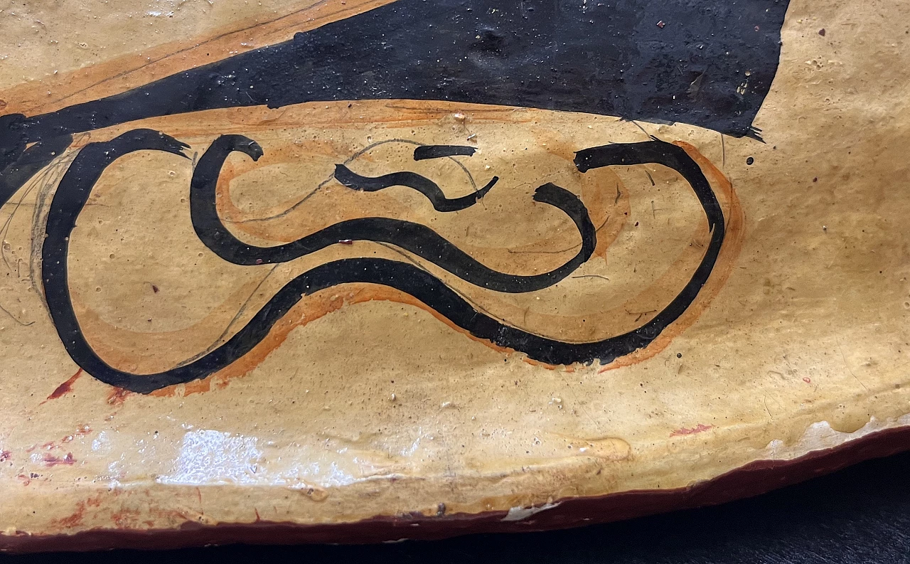 Papier-mâché male mask, 1960s 7