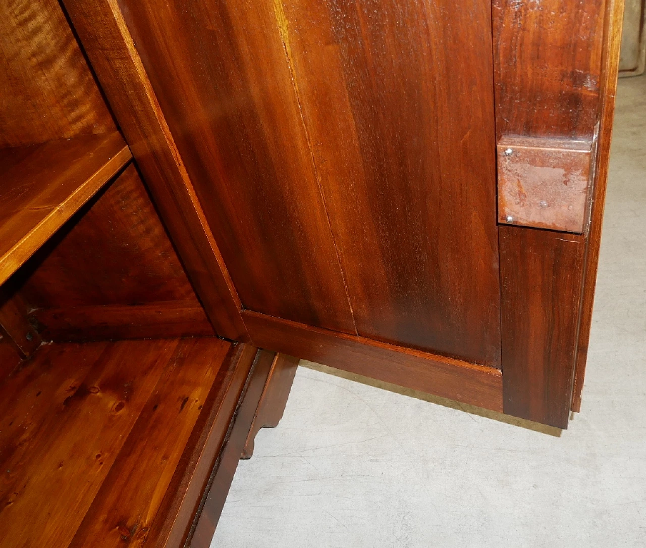 Solid walnut four-door sideboard, late 19th century 9