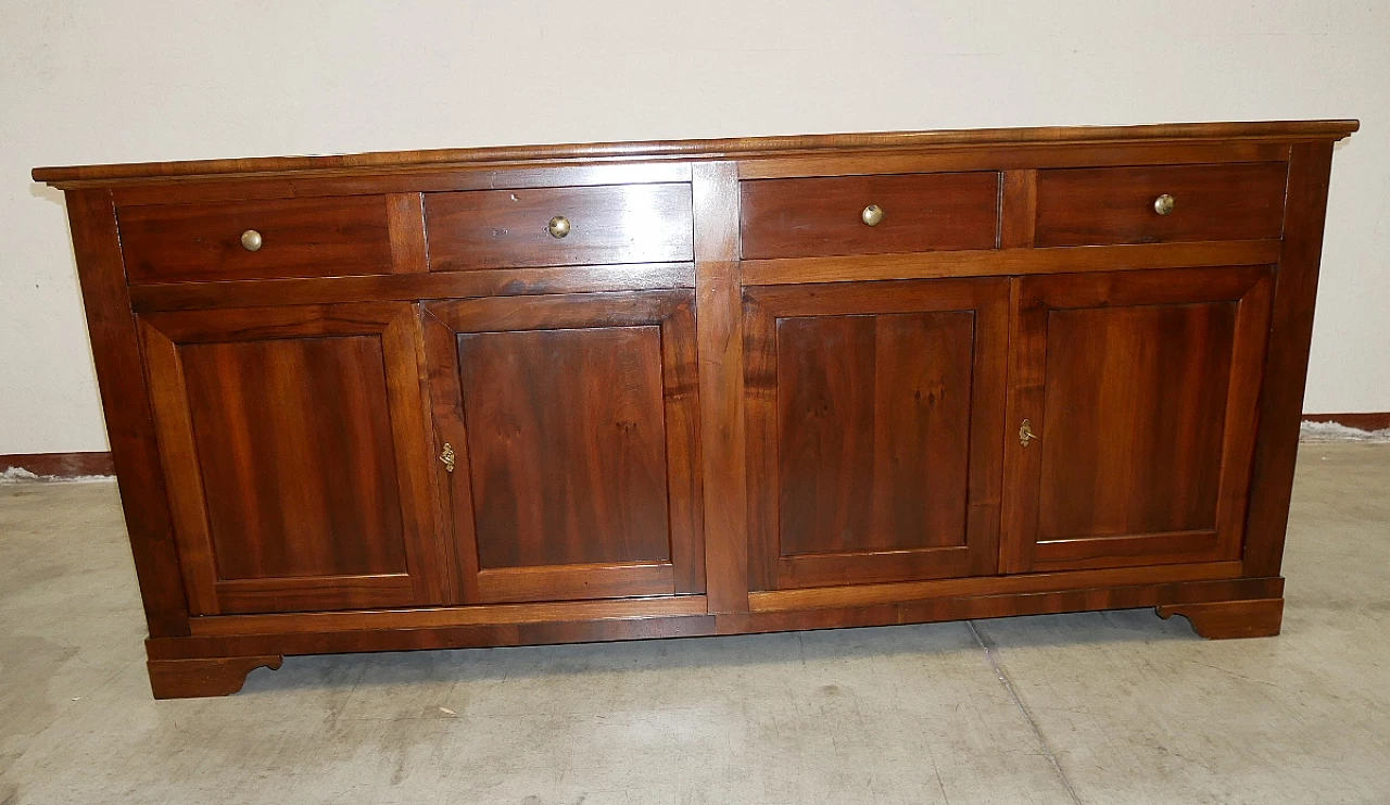 Solid walnut four-door sideboard, late 19th century 16