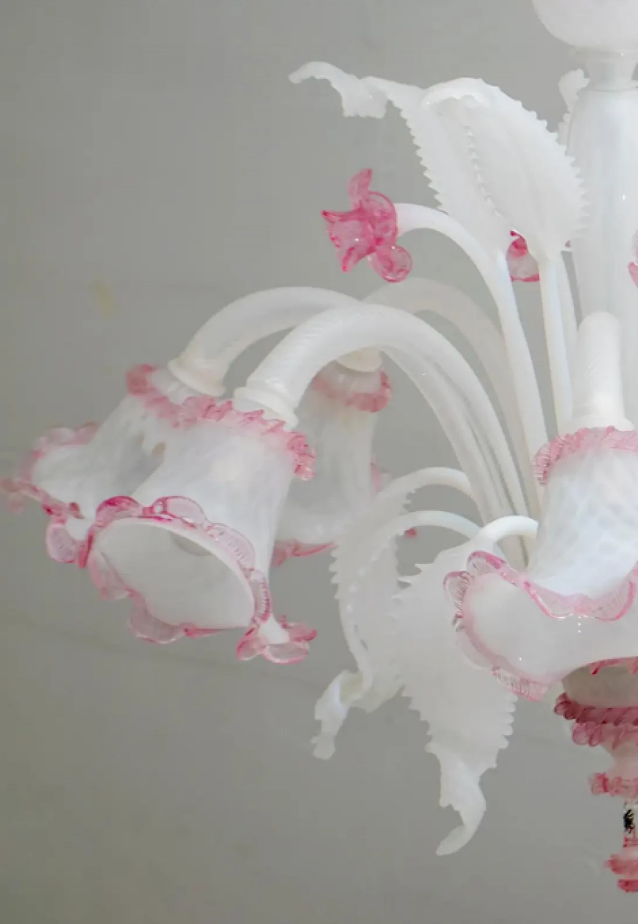 Venetian Murano glass chandelier in Ca'rezzonico style, 1960s 5