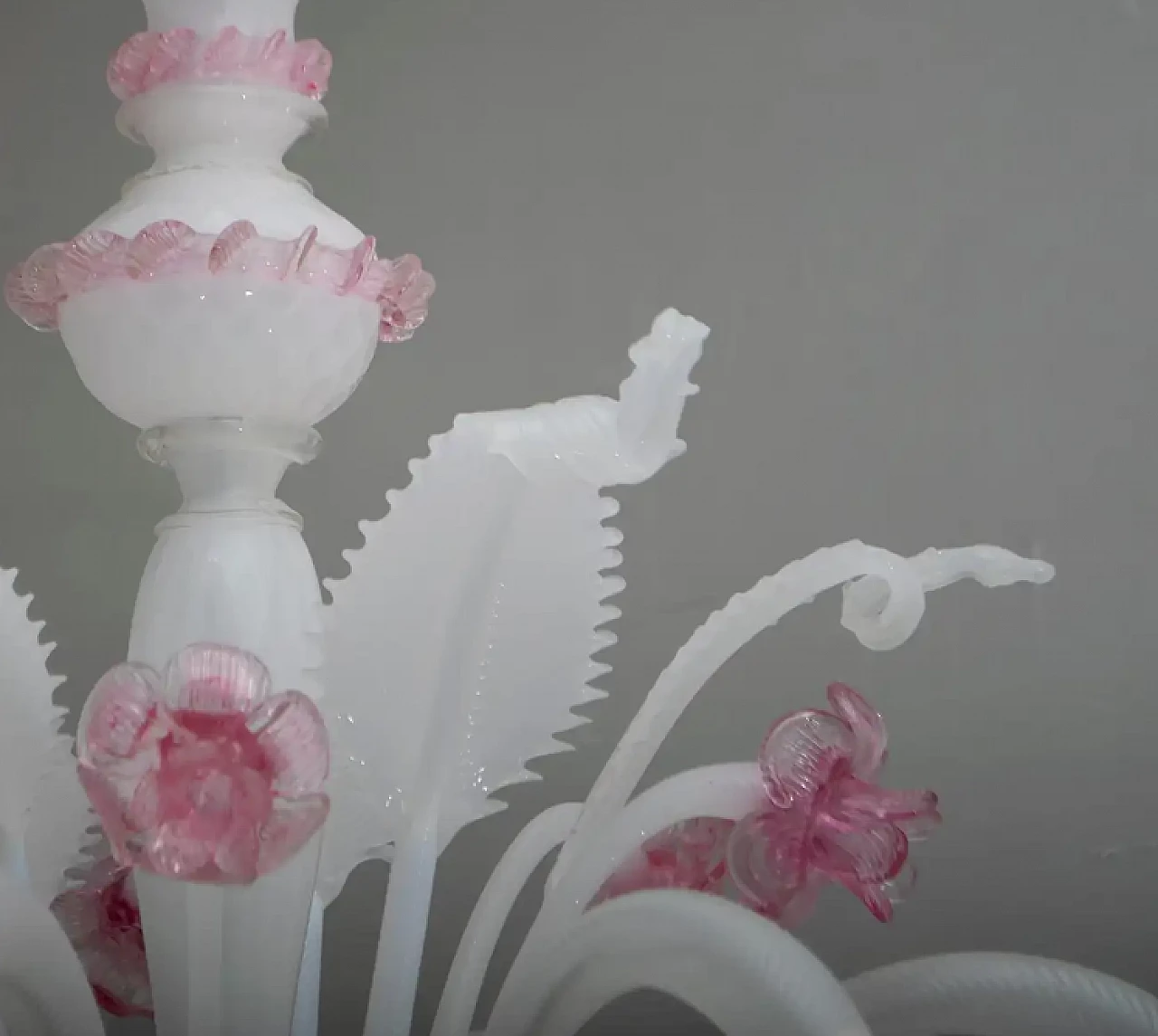 Venetian Murano glass chandelier in Ca'rezzonico style, 1960s 8