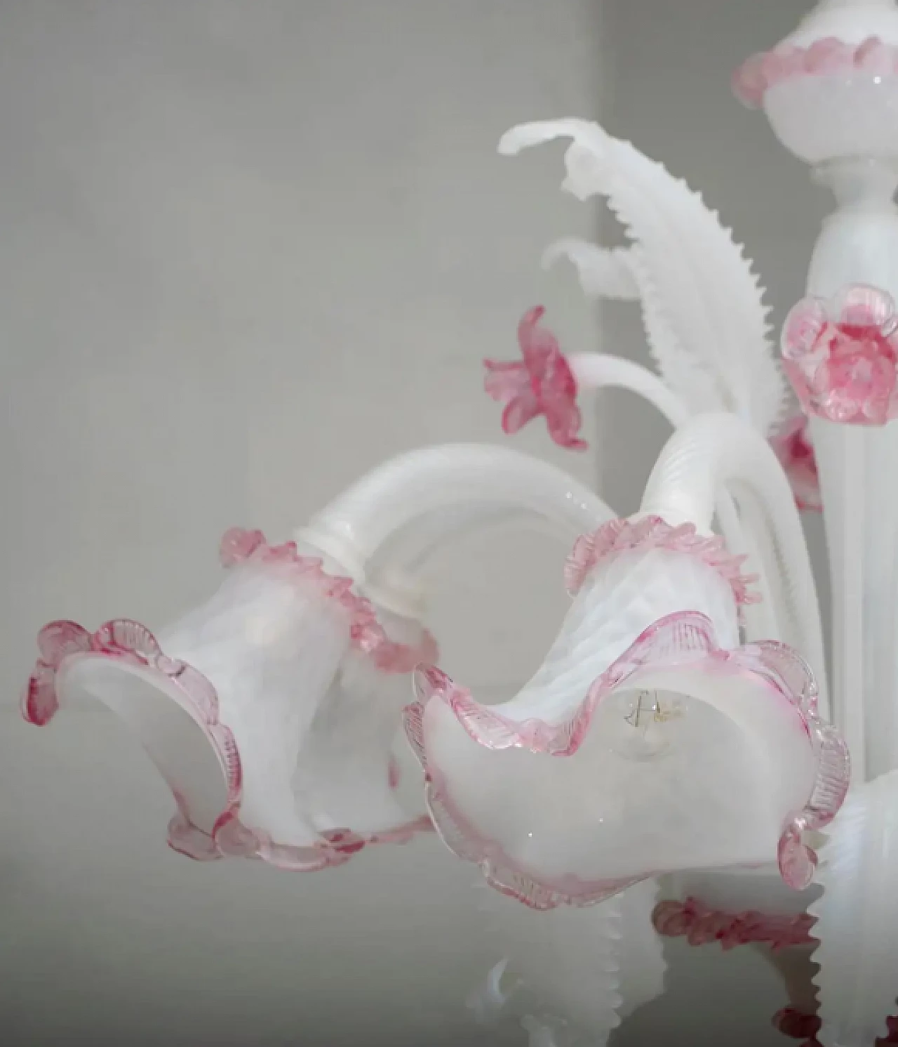 Venetian Murano glass chandelier in Ca'rezzonico style, 1960s 10