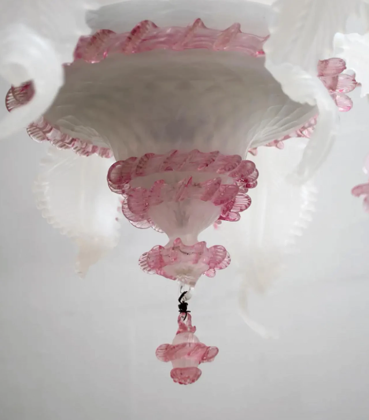 Venetian Murano glass chandelier in Ca'rezzonico style, 1960s 12