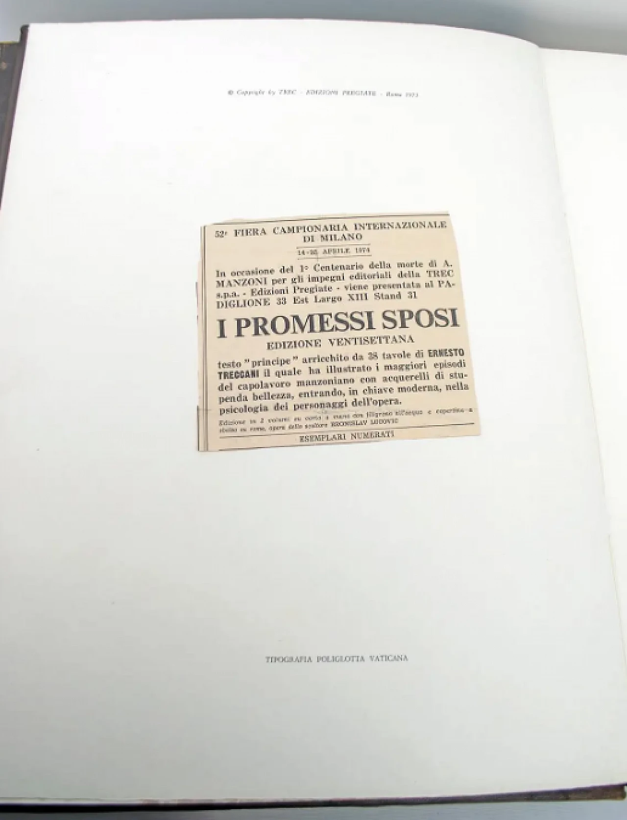 I Promessi Sposi di Alessandro Manzoni, edizione Treccani, anni '70 10