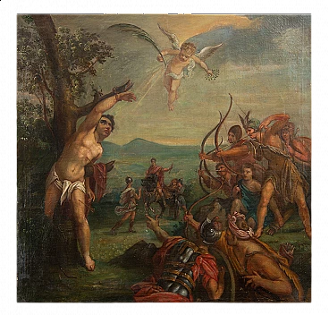 Martyrdom of Saint Sebastian, oil painting on canvas, 17th century