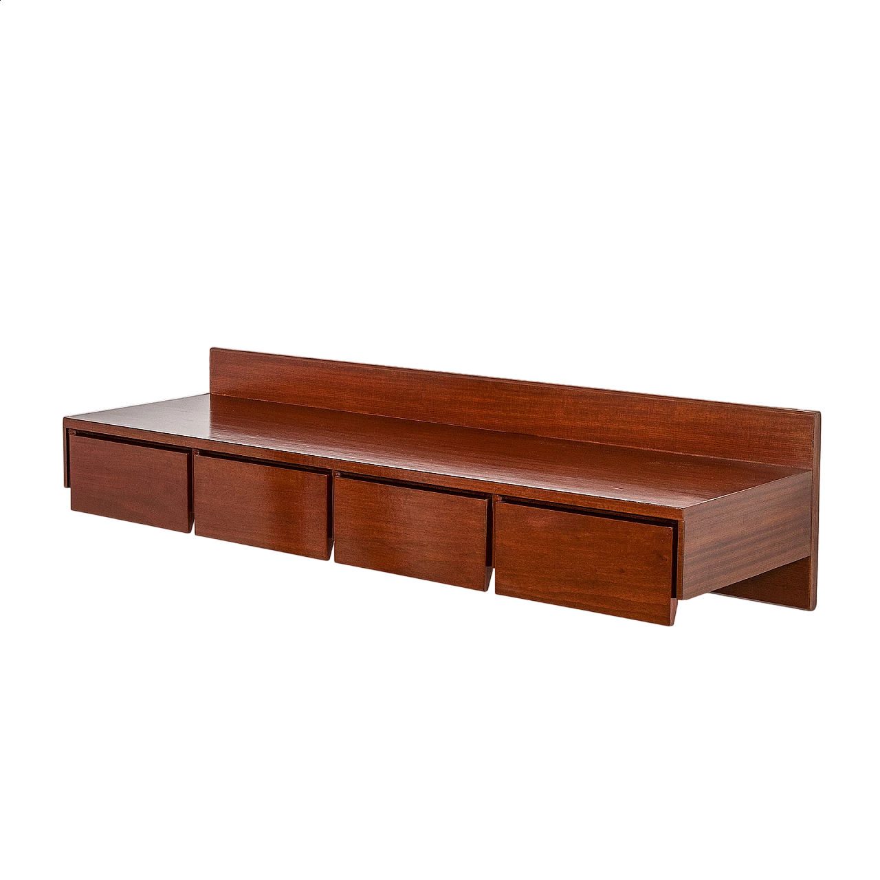 Wood hanging console by Ico Parisi for Brugnoli Mobili, 1960s 6