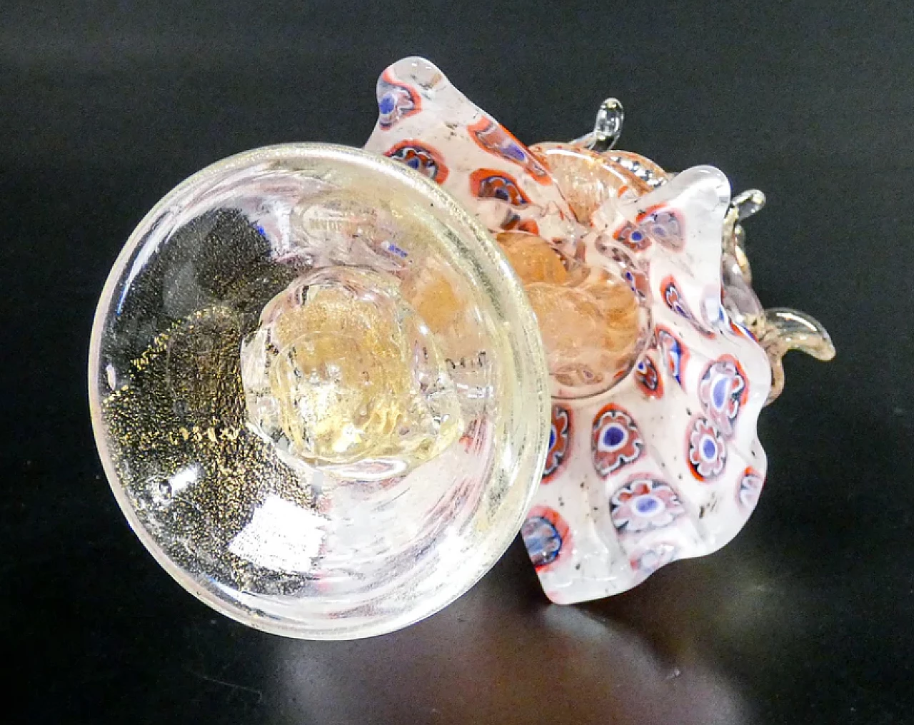 Coppia di figure goldoniane, Cavaliere e Dama in vetro soffiato policromo di Murano, primo '900 4