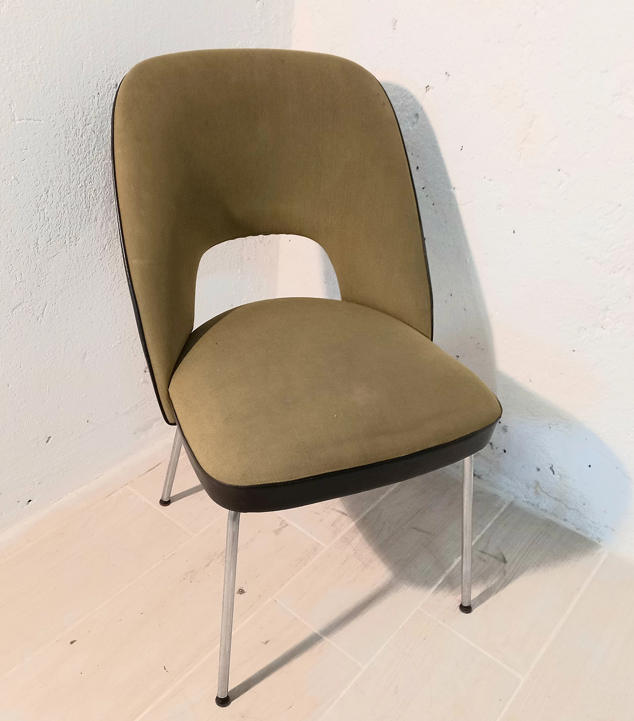 Metal, fabric and skai armchair by Mobiltecnica Torino, 1960s 2