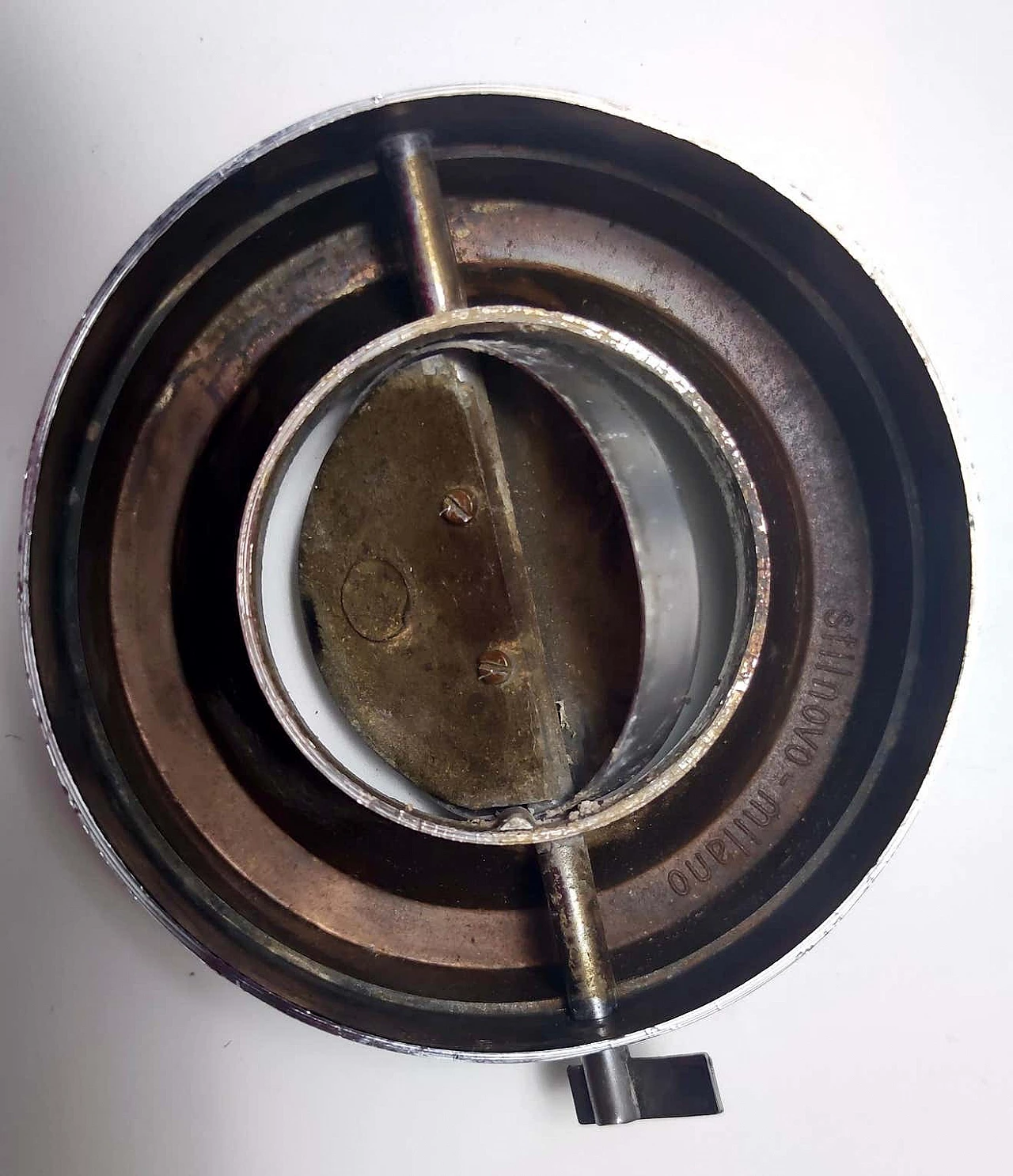 Chromed and painted metal ashtray by Stilnovo, 1970s 7