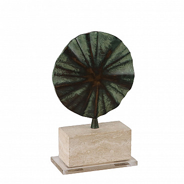 Bronze sculpture on marble and plexiglass base by Claudio Capotondi, 1960s